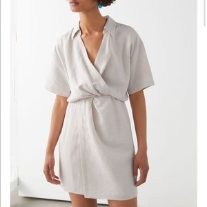 & other stories Twisted Waist Twill Dress